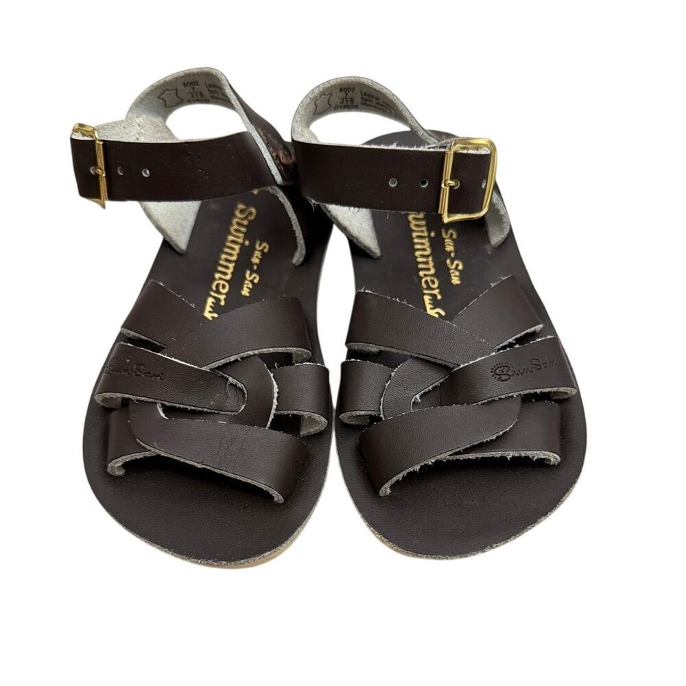 Salt Water Sandals by Hoy Shoe Sun-San Swimmer sandals in brown toddler size 7